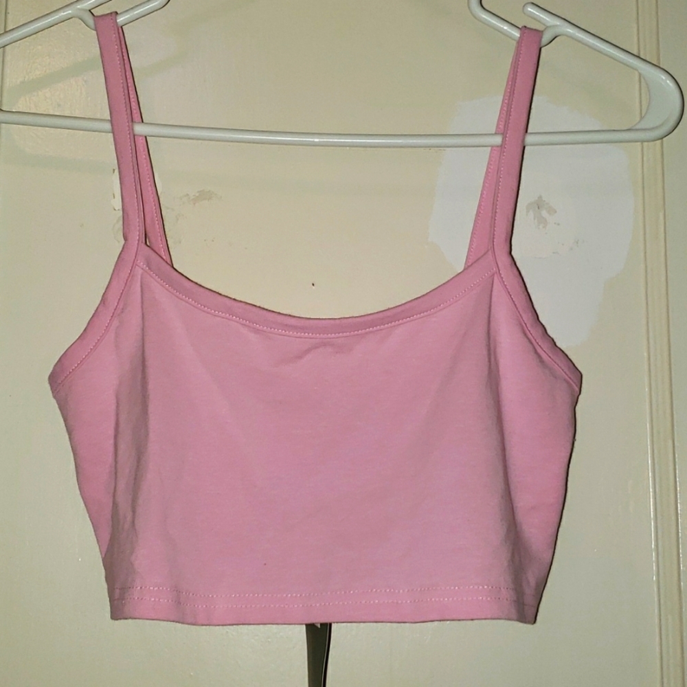 Brand new pink h&m cropped tank 💕